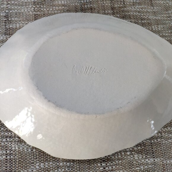 Studio Art Pottery Bowls Set of 2, Carol Smeraldo Hand Painted 12.5" and 6.75" - Picture 8 of 14